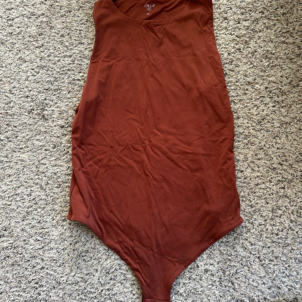 CALIA by Carrie Underwood Rust Bodysuit